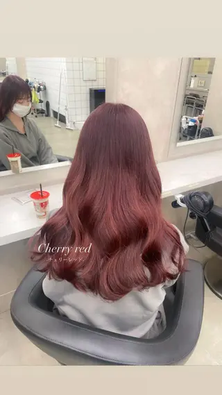 セミロング カラー 抜け感レイヤー︴ ニュアンスカラーのヘアスタイル