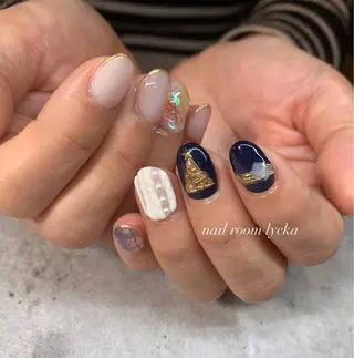 ネイル ネイルルームリッカ 𝐦𝐚𝐲𝐮のネイルデザイン
