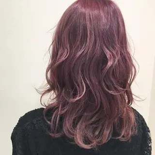 セミロング カラー 白浜 サキのヘアスタイル