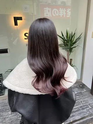 セミロング カラー ヘアアレンジ 「sumi」 AMIのヘアスタイル