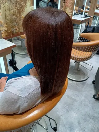 セミロング カラー Luce溝の口/孔喜 /土日月カラーモデルのヘアスタイル