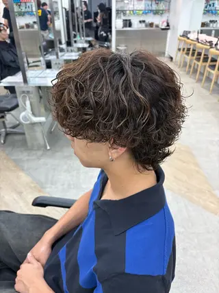 パーマ メンズ 🌀toa/波巻き✨ /メンズパーマ／栄のヘアスタイル