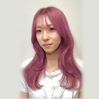 ロング カラー 横浜|韓国レイヤー| 暖色カラー|まなとのヘアスタイル
