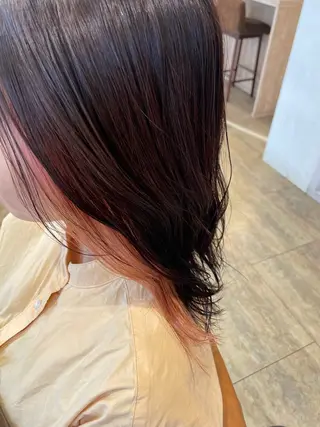 ミディアム カラー saaya .のヘアスタイル