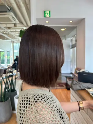 ミディアム カラー パーマ 松浦 麻衣のヘアスタイル