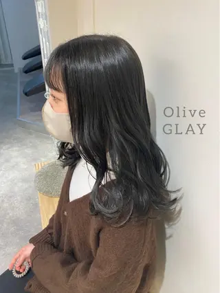 セミロング カラー ヘアアレンジ ボブ /ニュアンス/ satomi🧸💖のヘアスタイル