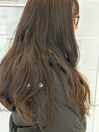 ロング カラー 池田 翔元のヘアスタイル