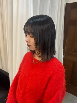 ミディアム ボブ/可愛いスタイル ⠀ゆらのヘアスタイル