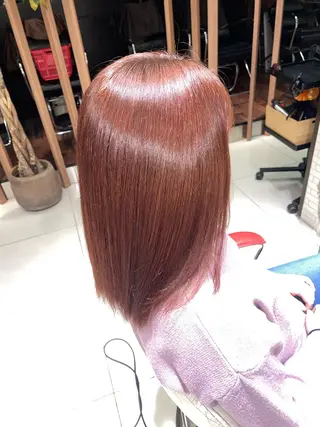 セミロング カラー 森本 梨水のヘアスタイル