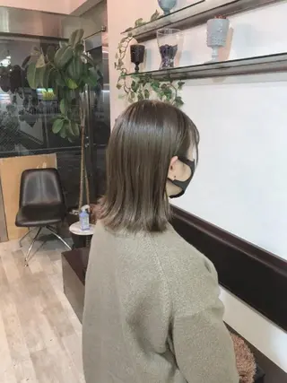 ミディアム ツヤ髪ケアカラー✨ 中谷良成のヘアスタイル
