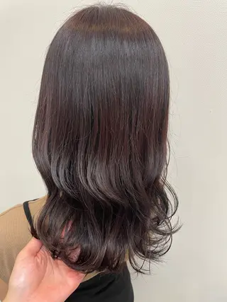 ミディアム カラー 栄 こずえのヘアスタイル