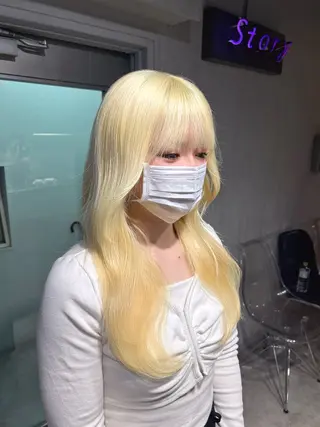ロング MEI🎀レイヤー 🎀韓国styleのヘアスタイル