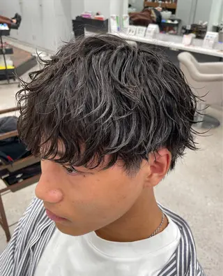 パーマ メンズ 京都河原町 メンズパーマ助川龍哉のヘアスタイル