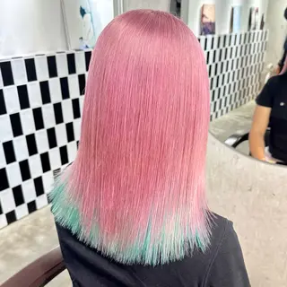 ロング カラー パーマ ヘアアレンジ メンズ キッズ 💖オタク美容師 ꒰ঌ♡モモ♡໒꒱のヘアスタイル