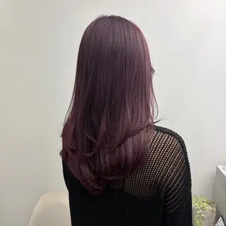 ミディアム カラー joule 藤原沙綾のヘアスタイル