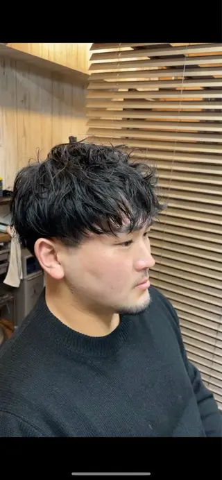 パーマ メンズ 鈴木 悠斗のヘアスタイル