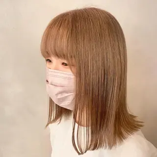 ミディアム カラー デザインカラー/パー マ🦖外岡咲希🦖のヘアスタイル