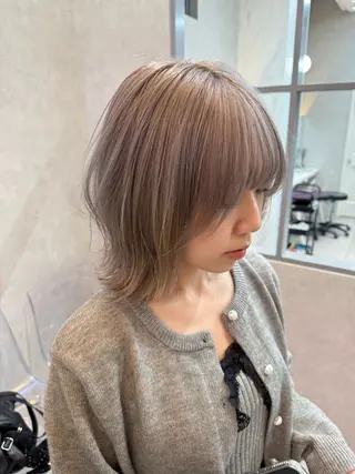 ミディアム カラー レイヤーダブルカラー KYONのヘアスタイル