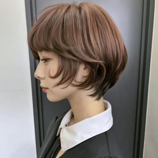 ショート カラー ハイトーン/表参道 ミウのヘアスタイル