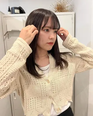 セミロング カラー kakeru/ ミディアムレイヤーのヘアスタイル