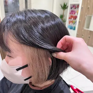 ショート カラー SAKURA 顔まわり/髪質改善のヘアスタイル