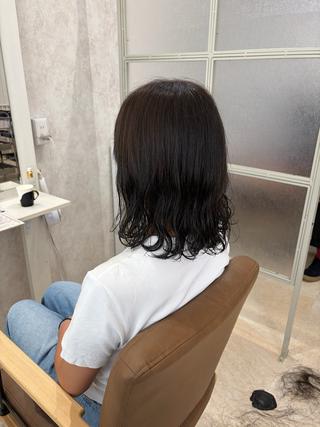 ミディアム カラー Rico🤎まこと 🤎ボブ/艶カラー♪のヘアスタイル