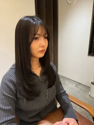 セミロング 銀座骨格診断似合わせ 美容師中島年紀のヘアスタイル
