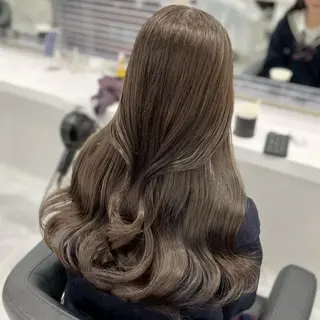 カラー ブリーチなし🪽 透明感/横浜🪞のヘアスタイル