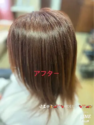 ミディアム カラー 織田 英之のヘアスタイル