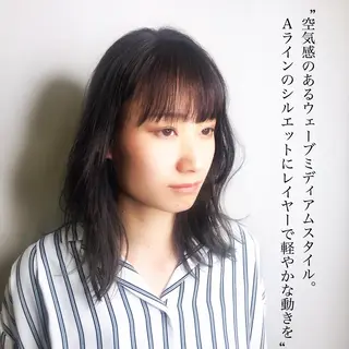 ミディアム カラー 苅北 泰輔のヘアスタイル