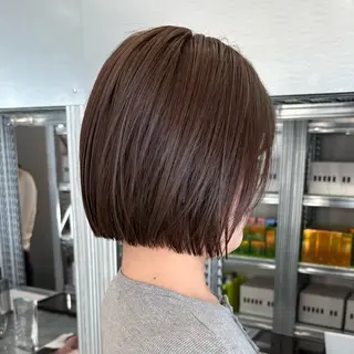 ミディアム カラー ✨縮毛矯正/ボブ✨ 佐藤 さくらのヘアスタイル
