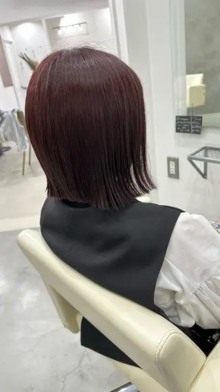 ミディアム カラー さあや 【透け感/艶感】のヘアスタイル