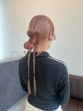ロング ヘアアレンジ LUXIEL みづきのヘアスタイル
