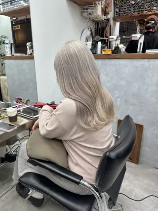 ロング カラー ブリーチ指名 NO1🌈SAKIのヘアスタイル