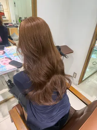 ロング カラー 髪質改善艶カラー🩶 Nanako ⟡.·のヘアスタイル