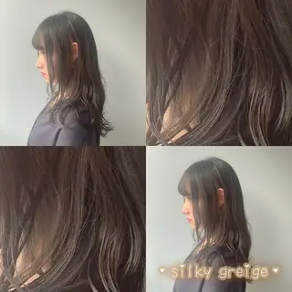 セミロング カラー ヘアアレンジ 全色特化美容師 /コウスケ🎨のヘアスタイル