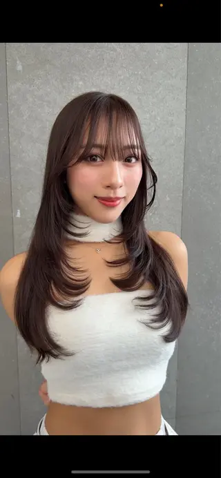 ロング 透明感ヘアカラー chiharuのヘアスタイル