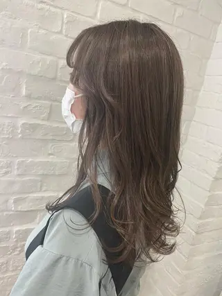 ロング ハイトーン/メンズ 水野翔太のヘアスタイル