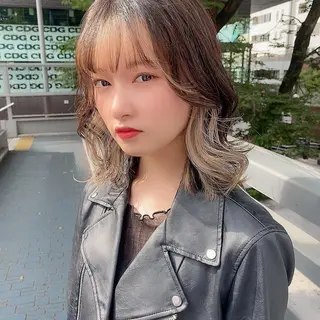 セミロング カラー TELA HAIR 石岡♡ａｉｋａのヘアスタイル