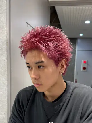 ショート カラー パーマ メンズ 🔥メンズ 特化🔥菊水皐暉🔥のヘアスタイル