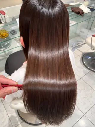 ロング 美髪矯正🪞髪質改善 KURIHARAのヘアスタイル