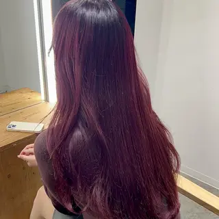 ロング yuzu🌈／透明感 カラー／ハイトーンのヘアスタイル