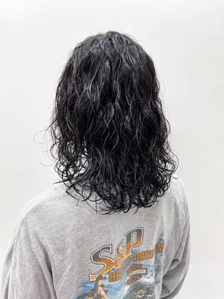 パーマ メンズ 森本裕/オーナー/ ハイトーン/パーマのヘアスタイル