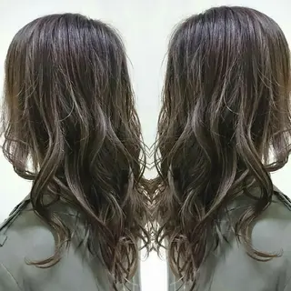 セミロング カラー センター南 SEIJIのヘアスタイル