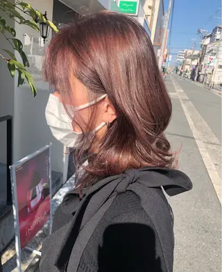 ミディアム スタイリスト 佑梨のヘアスタイル