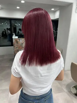 ミディアム カラー ⭐️横浜ブリーチ特化 美容師 堤涼⭐️のヘアスタイル