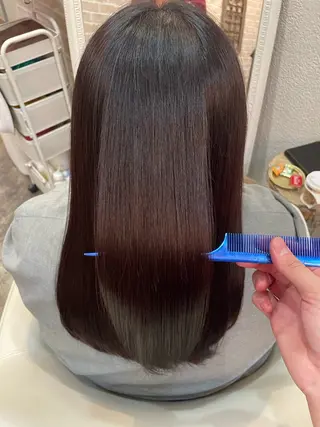 ロング カラー 髙原菖💎 縮毛矯正のヘアスタイル