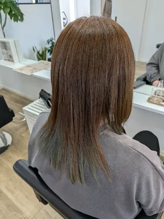セミロング カラー 【リピーター続出】 ENONN+　エノンのヘアスタイル