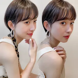 ショート 髪質改善/縮毛矯正/ レイヤーカットななこのヘアスタイル