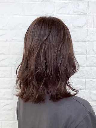 ミディアム カラー 髪質改善縮毛矯正 美容師✂️山崎竜二のヘアスタイル